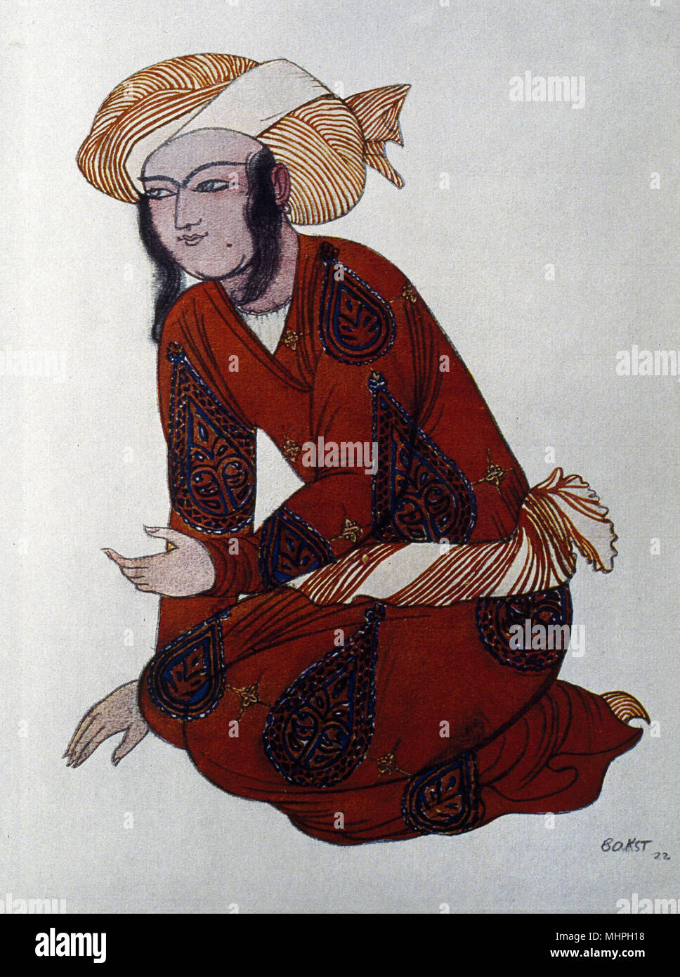 Costume design di Bakst, l'Adorazione de Tcherepnine Foto Stock