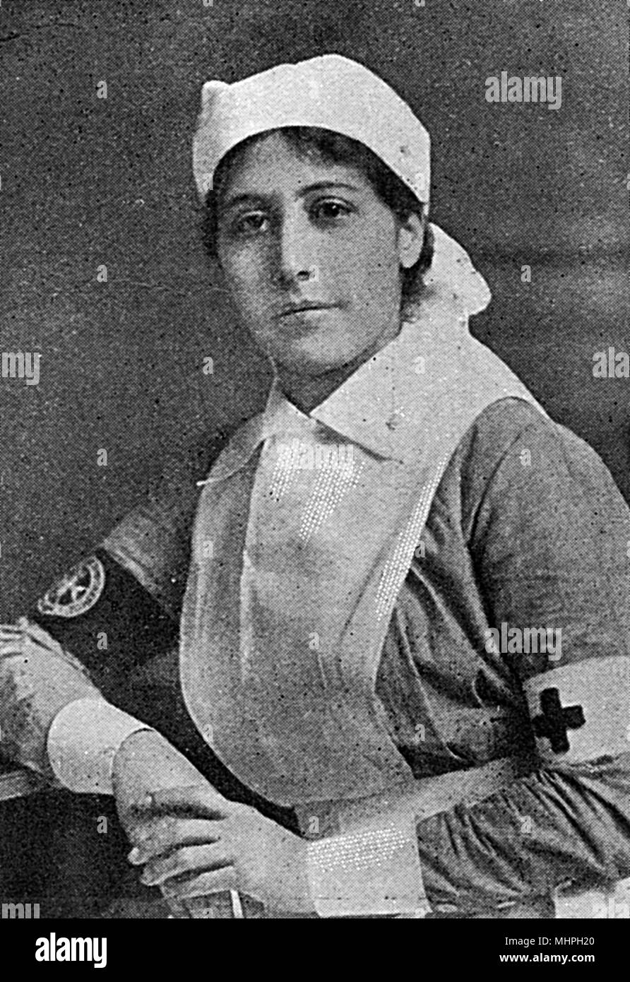 La principessa Sophia Duleep Singh (1876 - 1948), la figlia del maharajah Duleep Singh e la sua prima moglie, Bamba Muller. Lei è stato un eminente suffragette e leader della donna resistenza fiscale League. Raffigurato come una figura chiave nella organizzazione di India giorno, un giorno di grazie, il ricordo e la raccolta di fondi in riconoscimento del contributo delle truppe indiane a causa alleata durante la Prima Guerra Mondiale. Data: 1918 Foto Stock