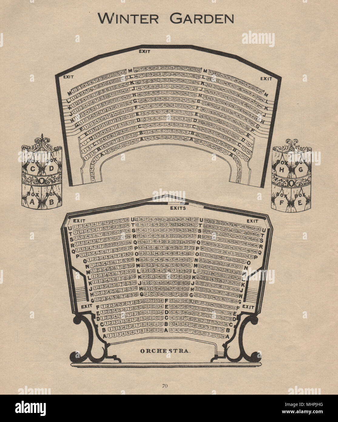 Giardino d'inverno (ora di New London Theatre). Vintage piano salotto. West End 1936 Foto Stock