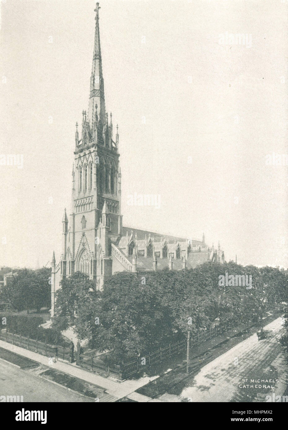 TORONTO. La parrocchia di san Michele Cattedrale - Bond Street. (Romano Cattolica) 1900 stampare Foto Stock