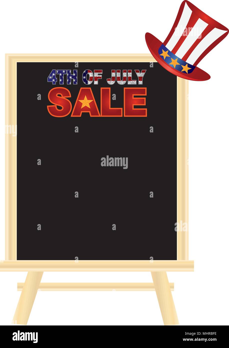 Quarto di luglio con cappello di Rosso Bianco strisce blu e stelle dorate su retail segno bordo display per Giorno Di Indipendenza vendita illustrazione Illustrazione Vettoriale Quarto di luglio con cappello di Rosso Bianco strisce blu e stelle dorate su retail segno bordo display per Giorno Di Indipendenza vendita illustrazione Illustrazione Vettoriale