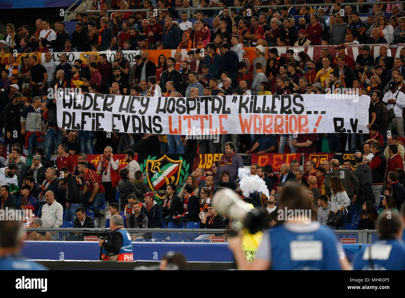 Roma, Italia. Il 2 maggio 2018. durante la semi finale di UEFA Champions League , come Roma - Barcellona presso lo Stadio Olimpico di Roma Italia 02 maggio 2018 Credit: agnfoto/Alamy Live News Foto Stock