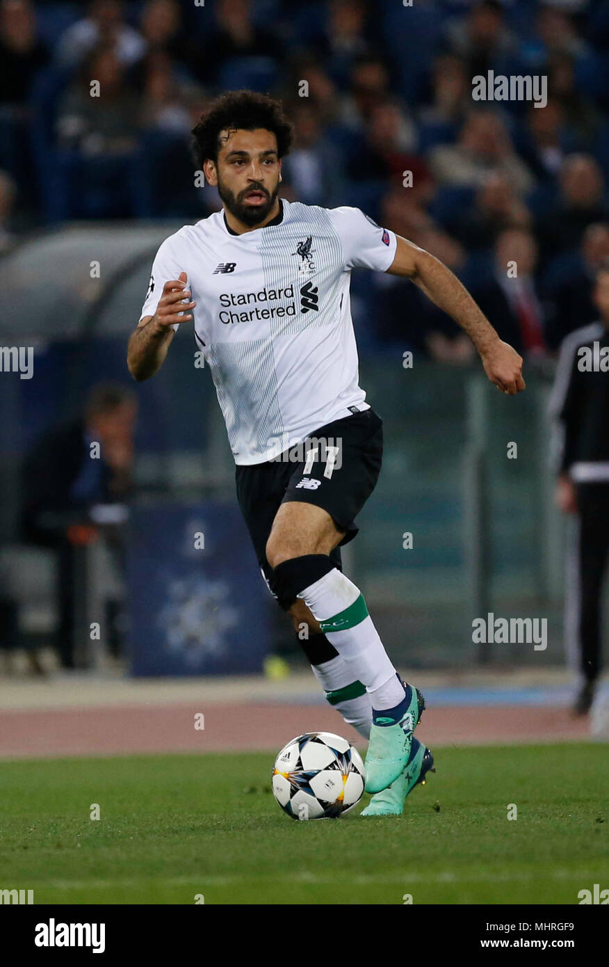 Roma, Italia. Il 2 maggio 2018. Mohamed Salah di Liverpool durante la semi finale di UEFA Champions League , come Roma - Barcellona presso lo Stadio Olimpico di Roma Italia 02 maggio 2018 Credit: agnfoto/Alamy Live News Foto Stock