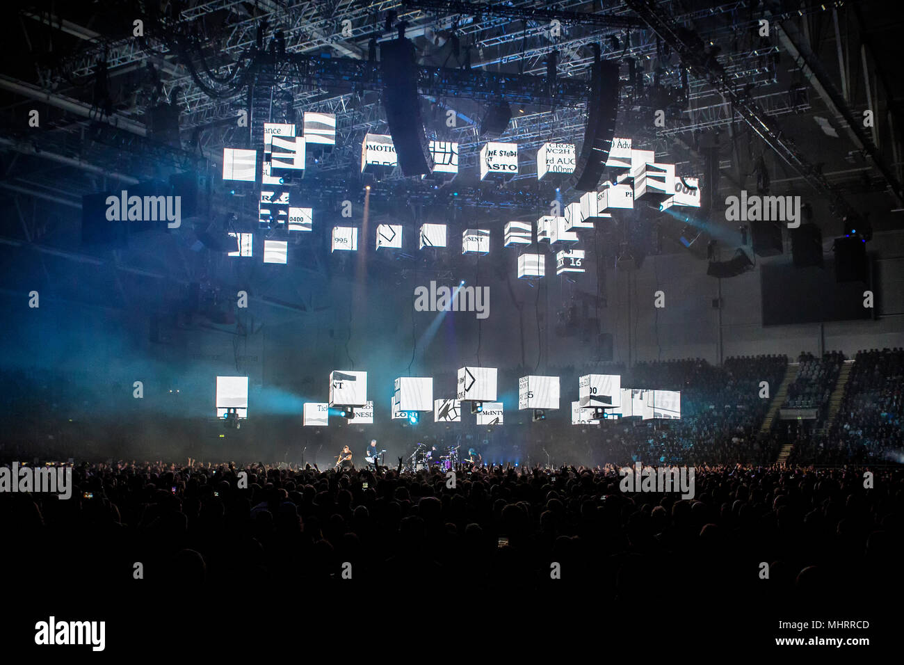 Norvegia - Oslo il 2 maggio 2018. La American heavy metal band Metallica esegue concerti dal vivo presso Telenor Arena di Oslo. (Photo credit: Gonzales foto - Terje Dokken). Foto Stock