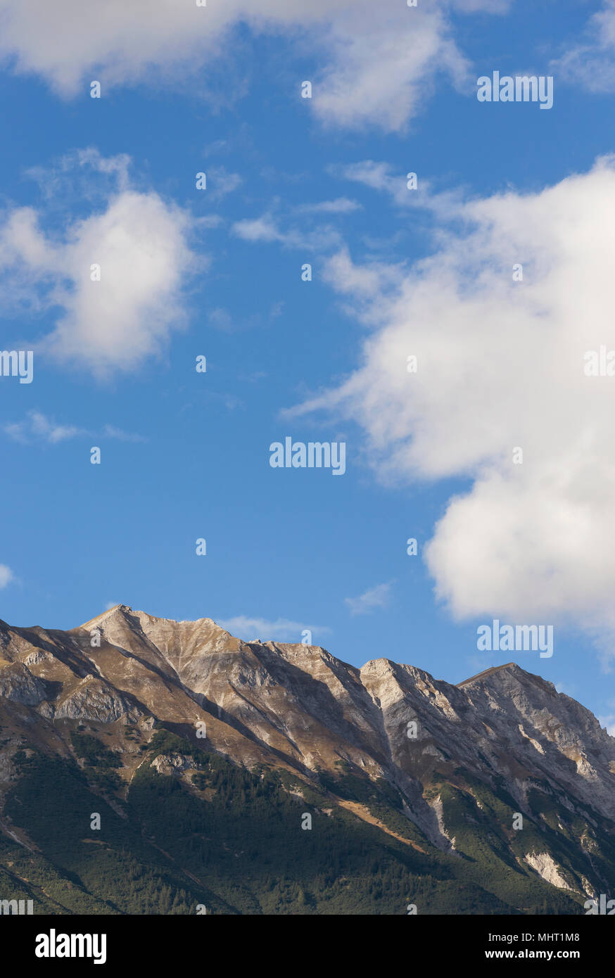 Giornata di sole in montagna all'Alpi austriache Foto Stock