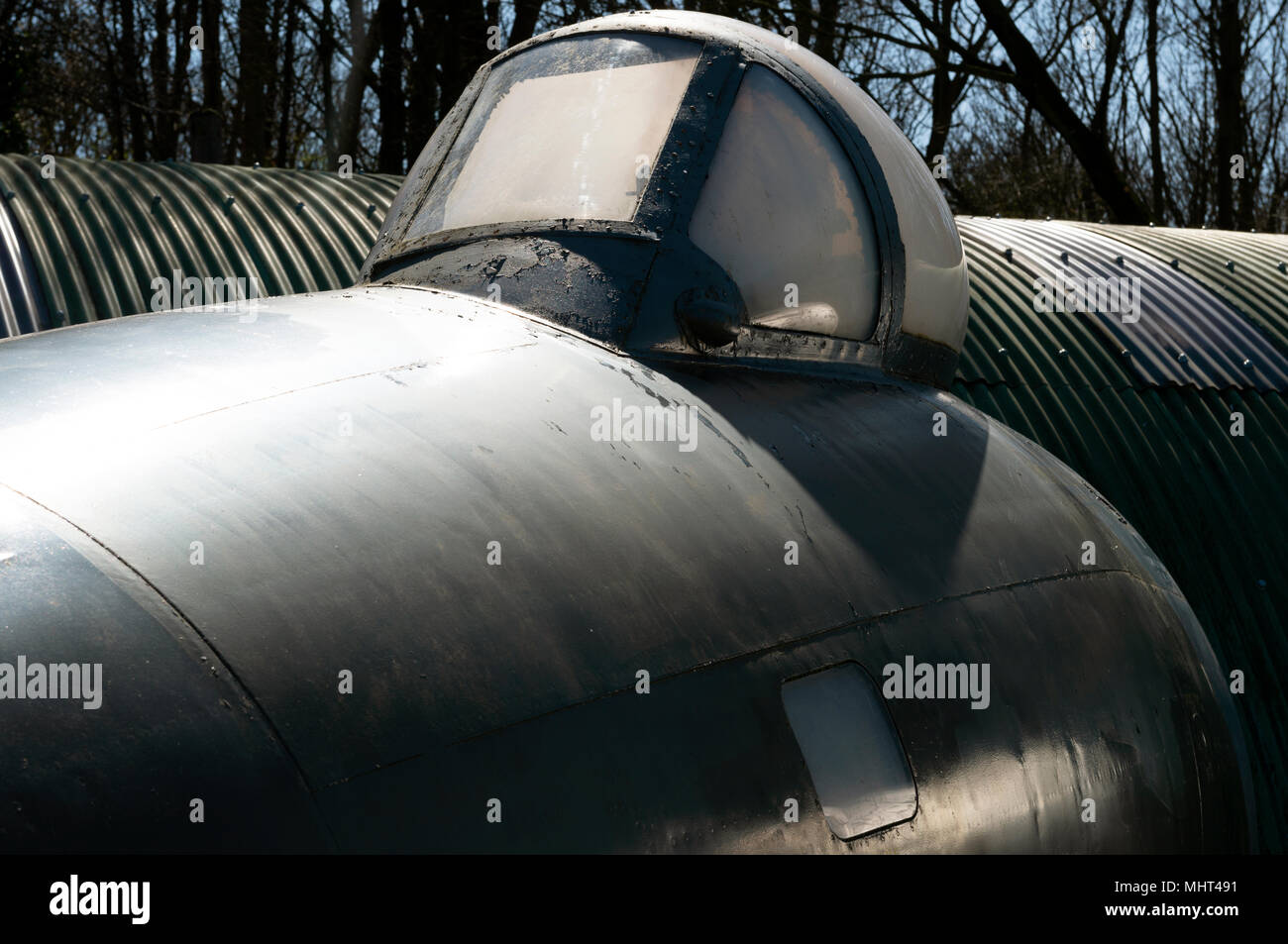 Canberra B ogiva e nel Norfolk e nel Suffolk Aviation Museum, Flixton, Suffolk, Regno Unito. Foto Stock