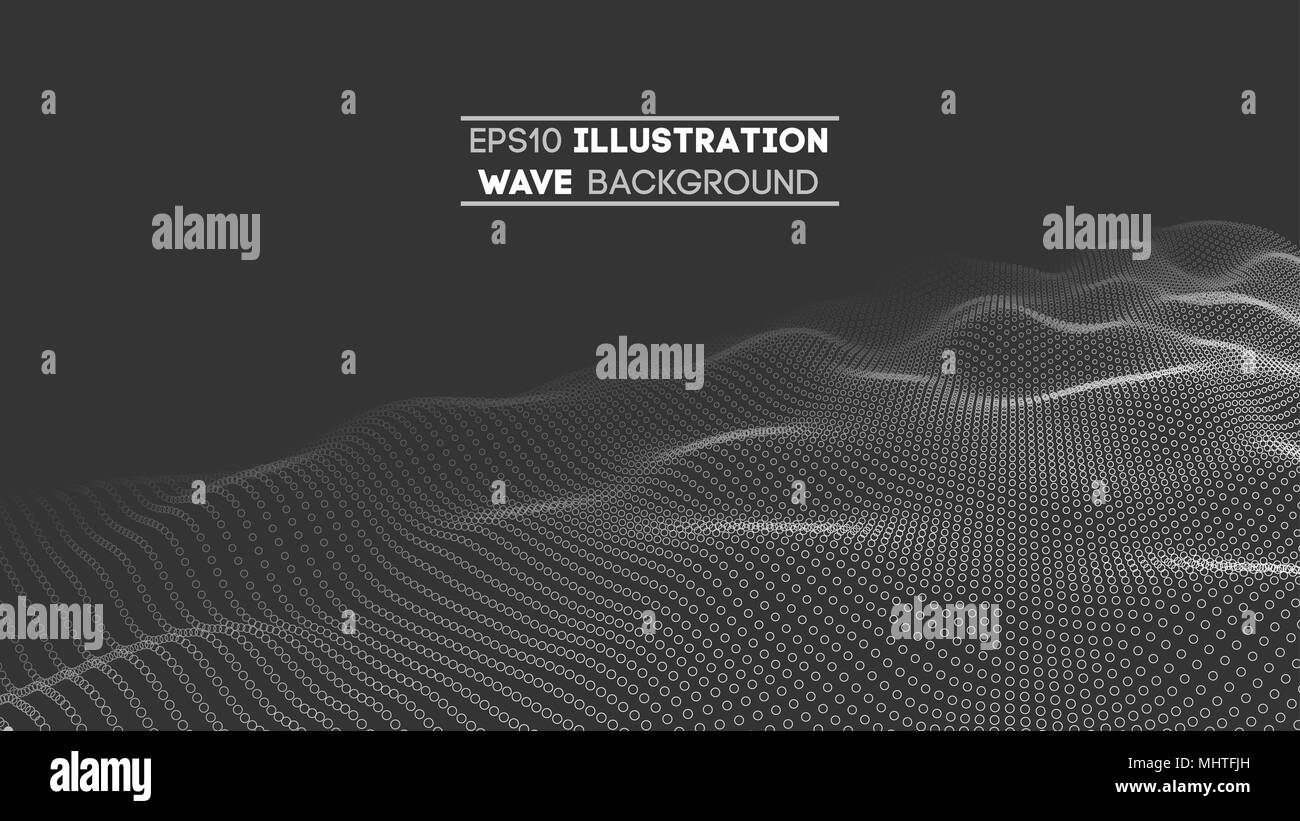 La tecnologia di dati astratta illustrazione futuristico . Bassa poli forma con il collegamento di punti e linee su sfondo scuro. Il rendering 3D . Grande per la visualizzazione di dati . Illustrazione Vettoriale