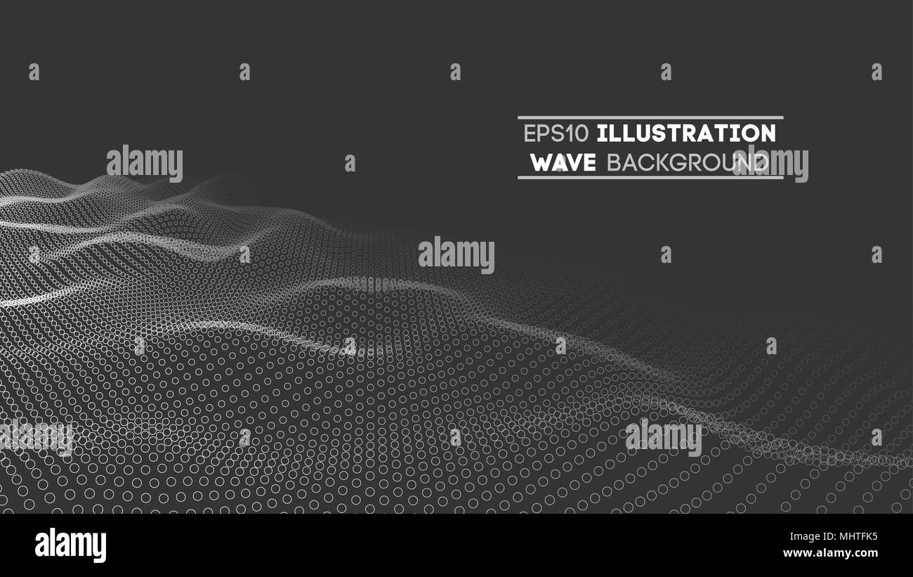 La tecnologia di dati astratta illustrazione futuristico . Bassa poli forma con il collegamento di punti e linee su sfondo scuro. Il rendering 3D . Grande per la visualizzazione di dati . Illustrazione Vettoriale
