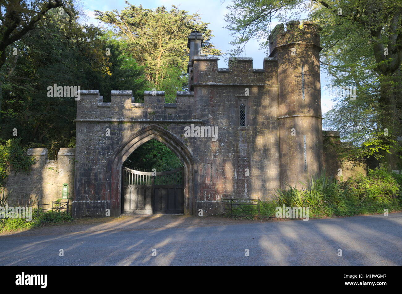 St Annes Grove è una simulazione di castello in Cork Foto Stock