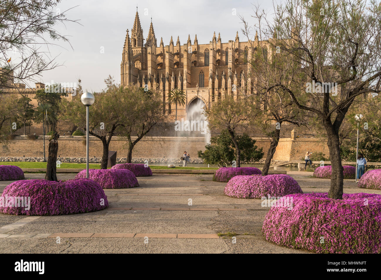 Kathedrale La Seu, Palma de Mallorca, Mallorca, Balearen, Spanien | cattedrale La Seu, Palma de Mallorca, Maiorca, isole Baleari, Spagna, Foto Stock