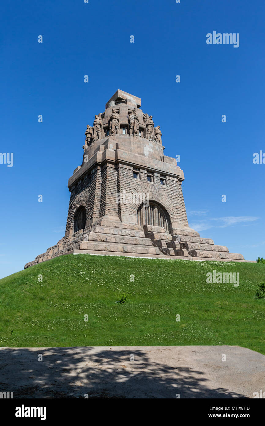 Monumento alla battaglia delle nazioni di Leipzig, Tedesco: Voelkerschlachtdenkmal Foto Stock