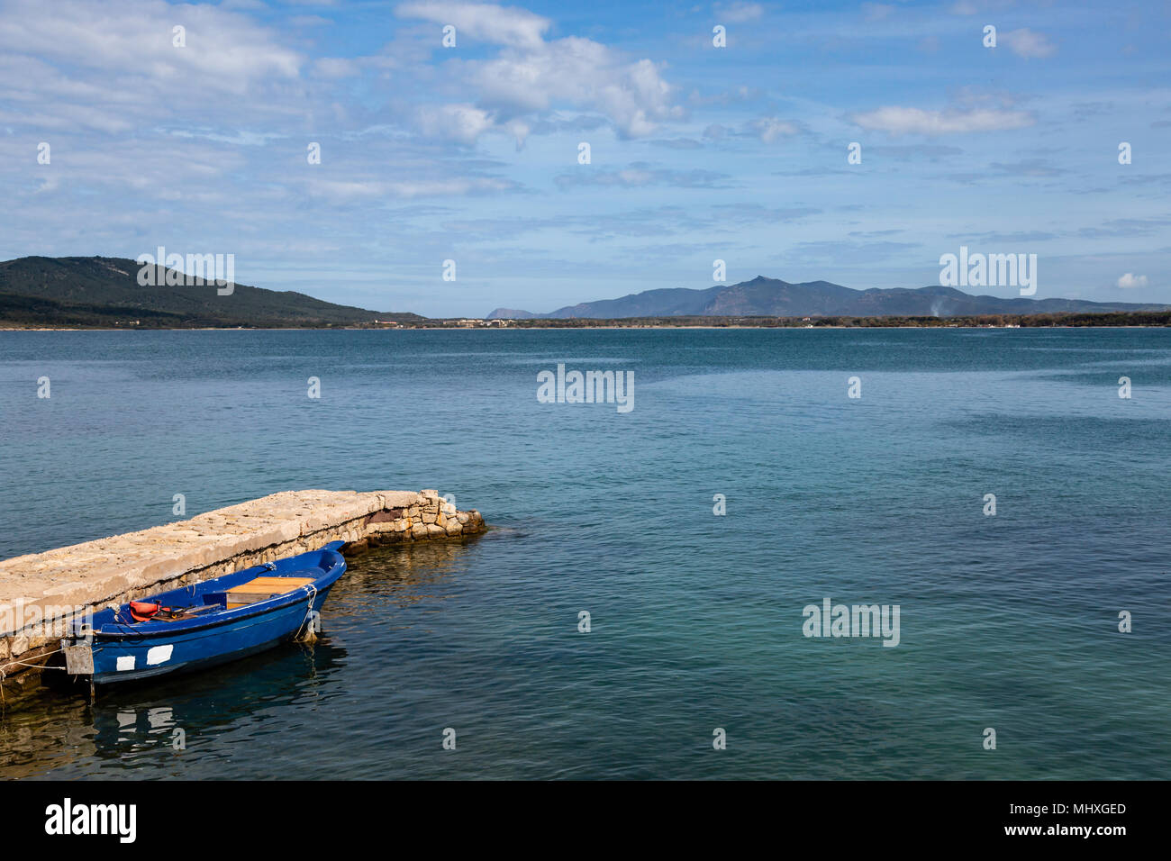 Porto Conte villaggio vicino Maristella sull'isola di Sardegna, Italia Foto Stock