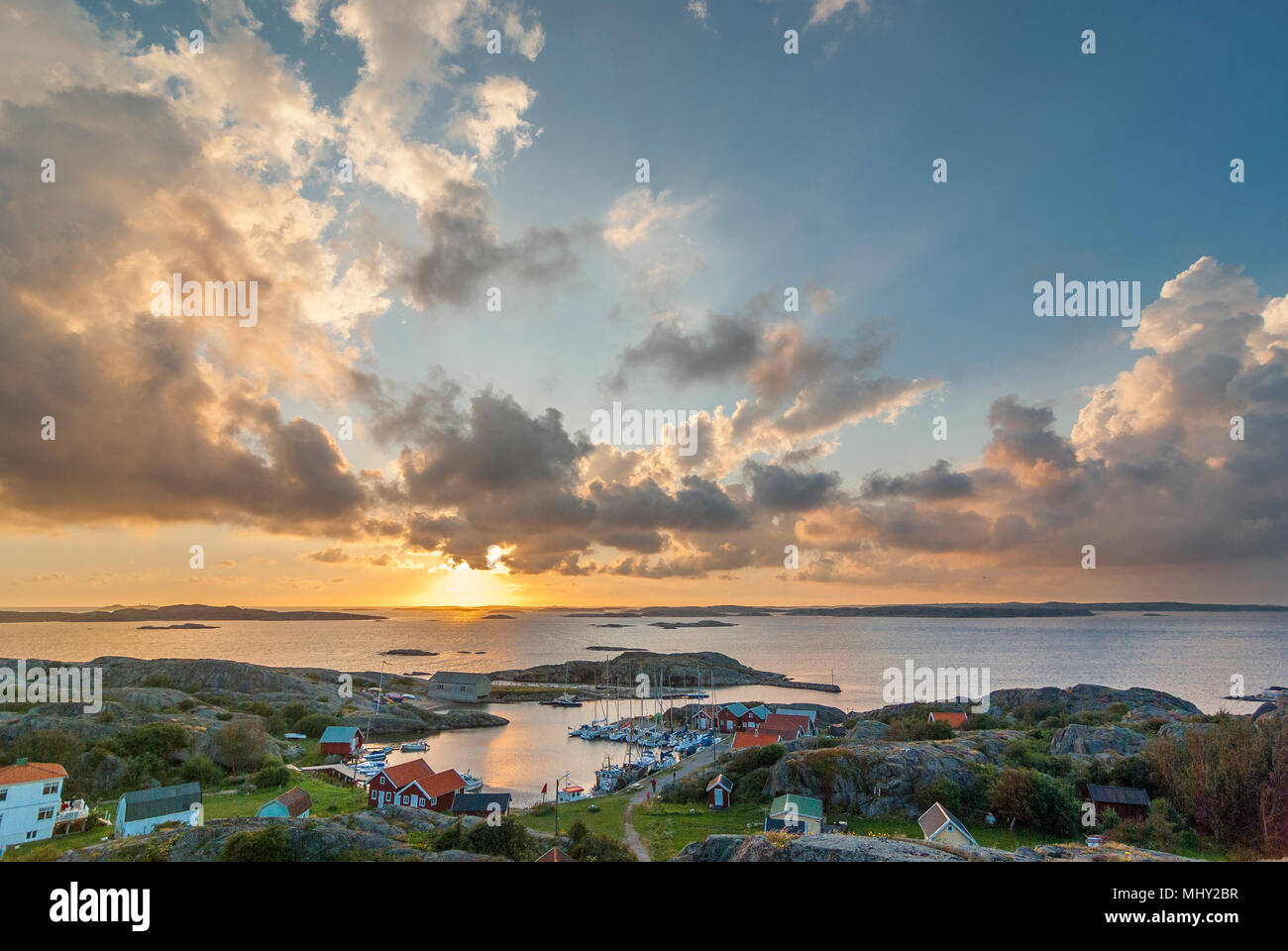 Skerry Isola di Vaedderoe, svedese Westcoast Foto Stock