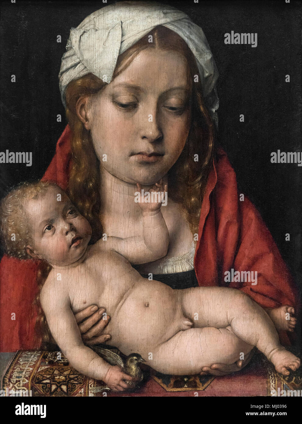 Michel Sittow (ca. 1469-1525/26), Maria con Bambino, ca. 1515/18. Maria mit dem tipo. Foto Stock