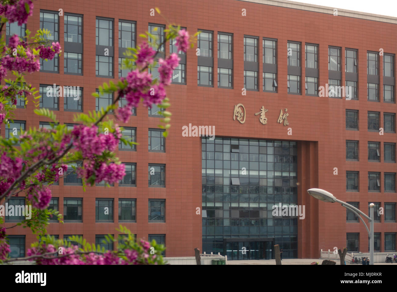 Foto di Xi'an University of Technology Library Building Aprile 2018, Cina Foto Stock