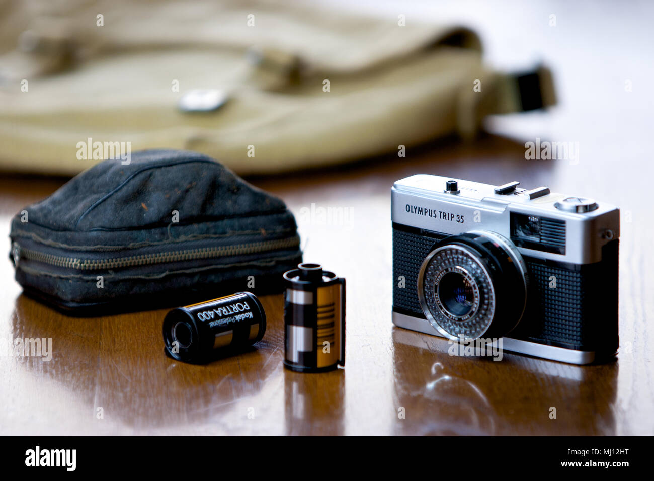 Olympus Trip 35mm Pellicola compatta fotocamera incorporata tra 1968 - 1983. Foto Stock