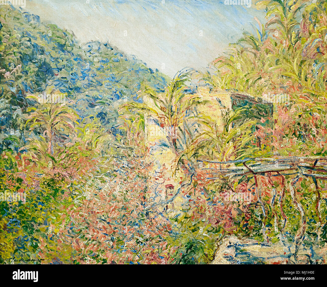 Sasso Valle di Claude Monet. Parigi. Huile sur toile. Il Musée Marmottan Monet. Pittura impressionista Foto Stock