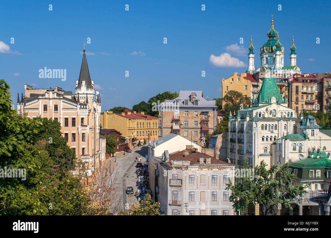 Discesa Andriyivskyy. A Kiev, Ucraina Foto Stock