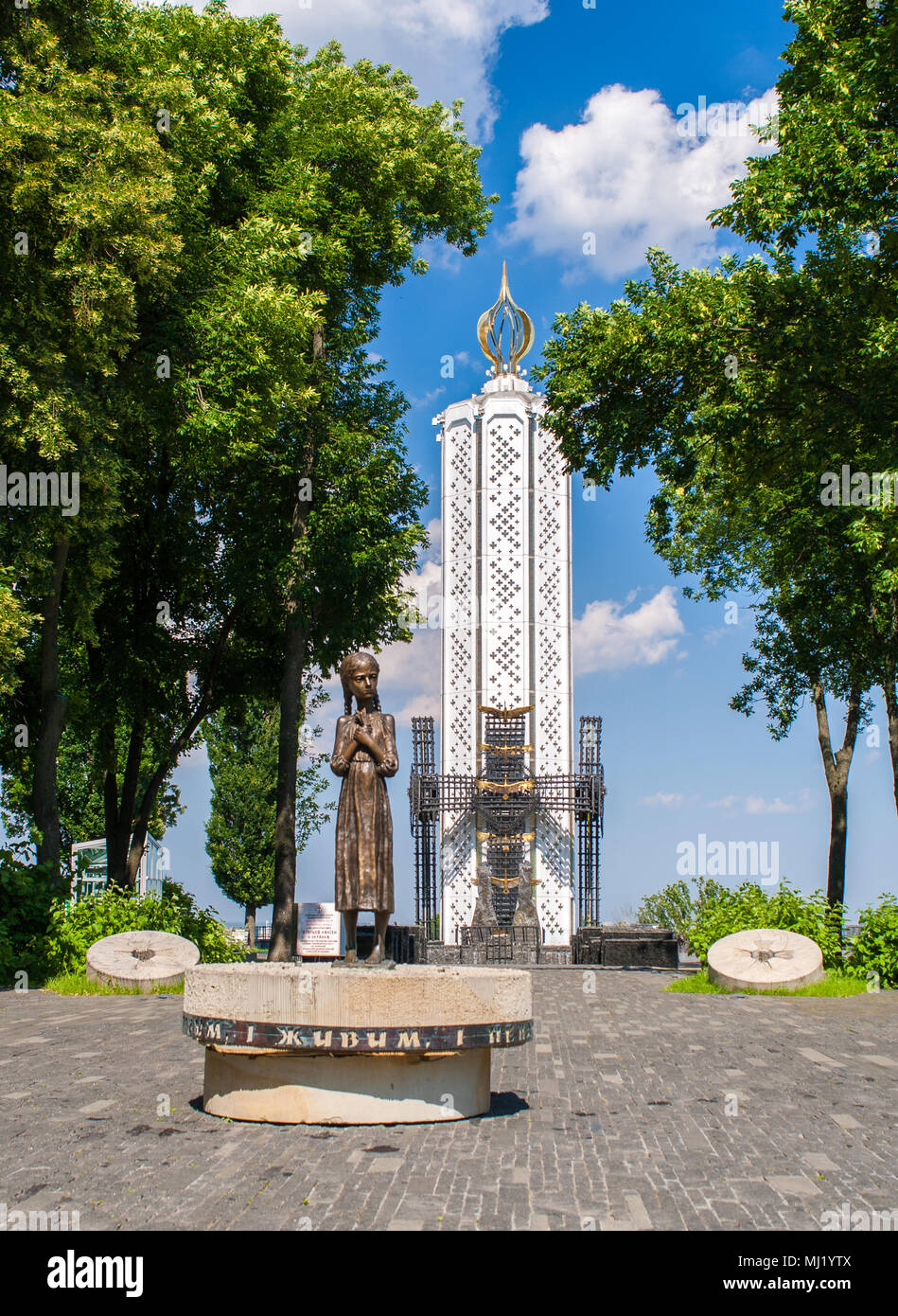 Monumento in memoria delle vittime della grande carestia (Holodomor) in Ukra Foto Stock