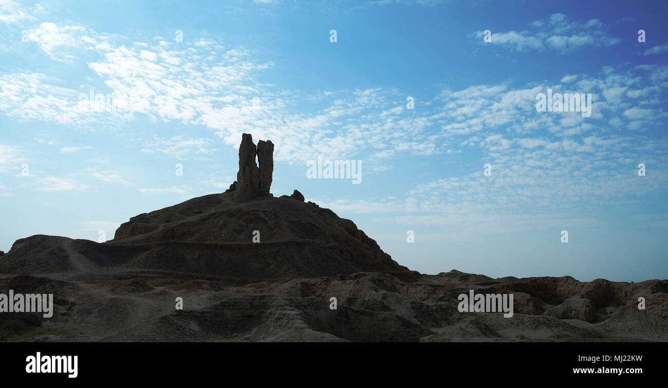 Ziggurat Birs Nimrud, la montagna di Borsippa, Iraq Foto Stock