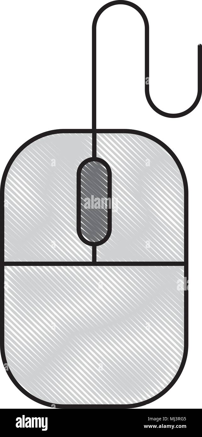 Mouse periferica hardware tecnologia icona illustrazione vettoriale disegno Immagine e Vettoriale - Alamy