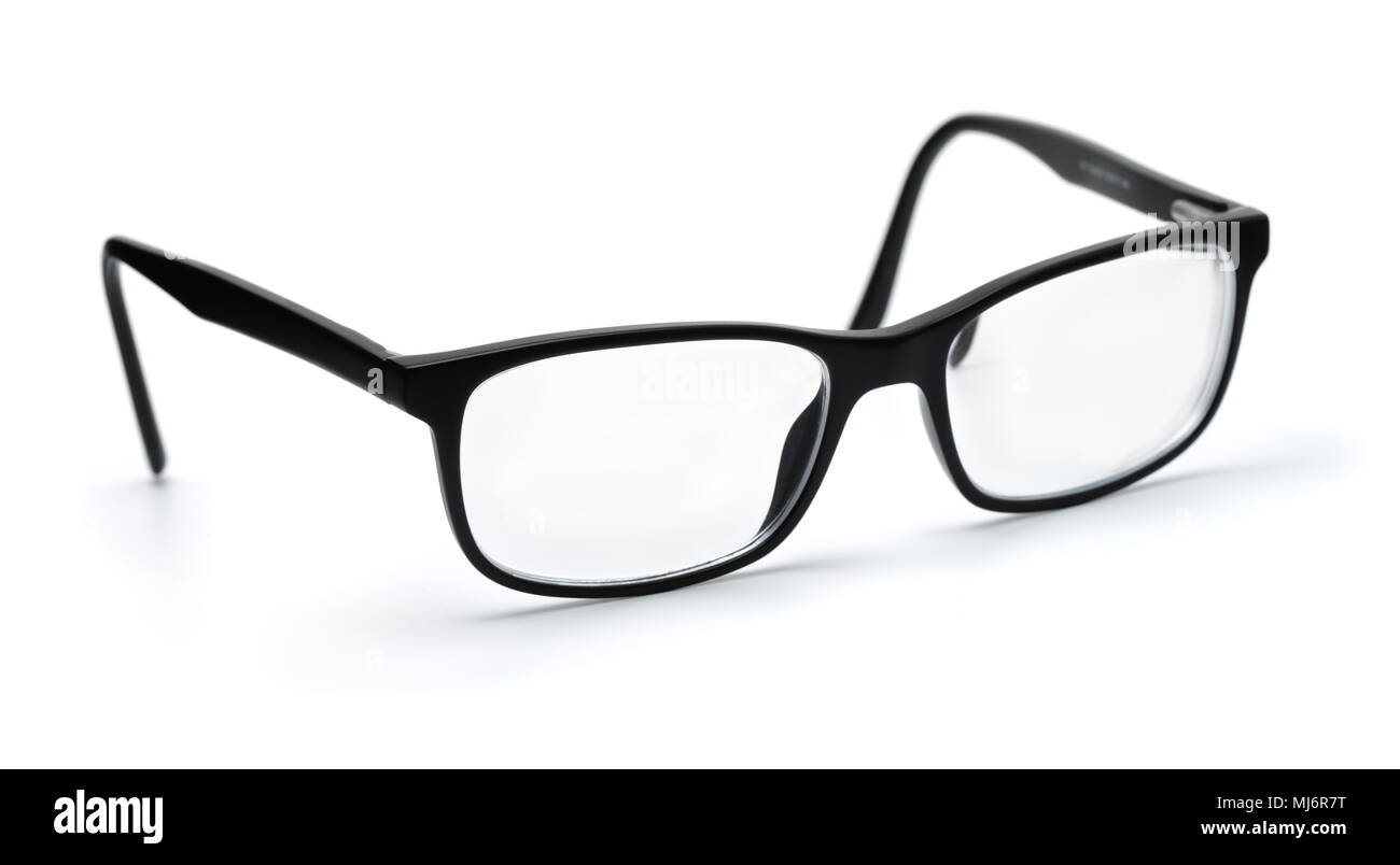 Classic occhiali isolato su bianco Foto Stock