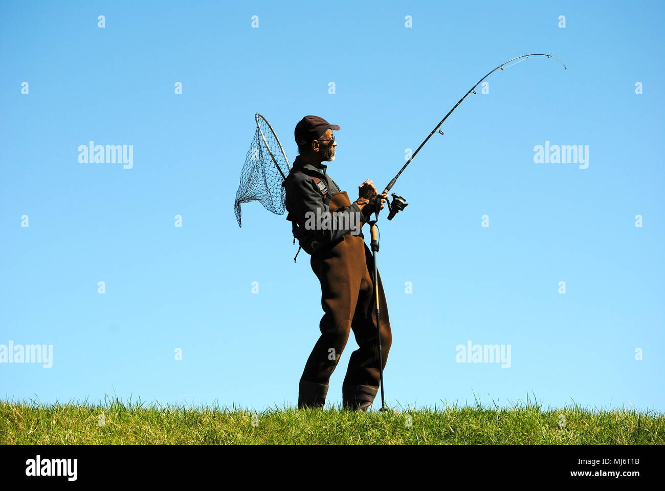 Pescatore, gli stili PER IL PUBBLICO, IN PIENA MARCIA. Foto Stock