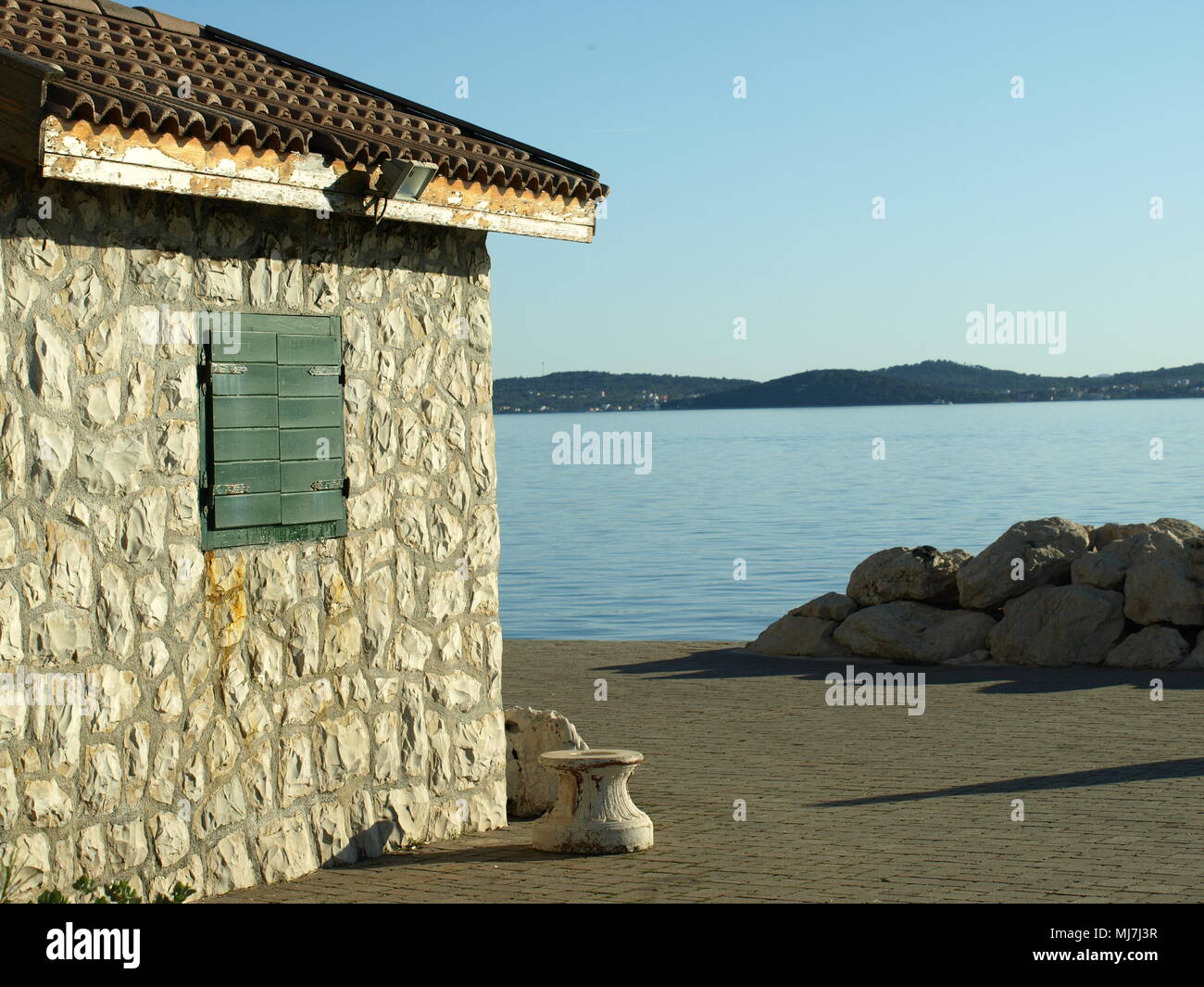 Bibinje, Croazia, la vita , la vita in città, gratuito, Puntamika,mare Foto Stock