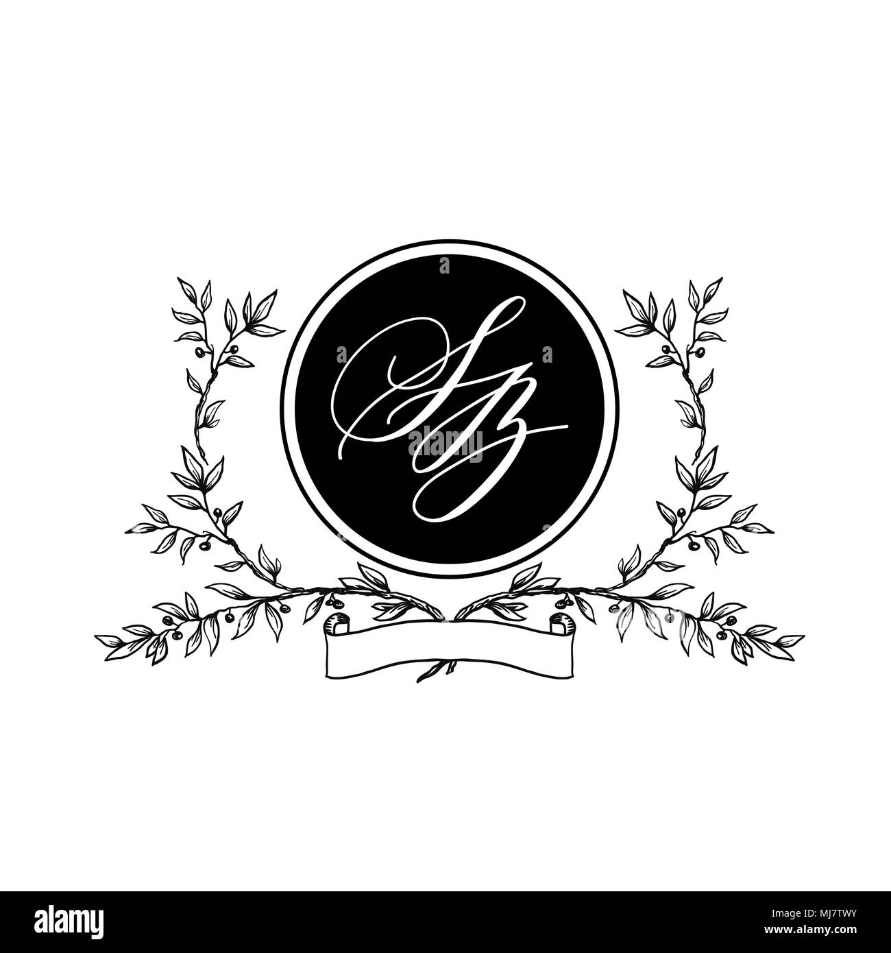 Progettazione di cancelleria di nozze Illustrazione Vettoriale