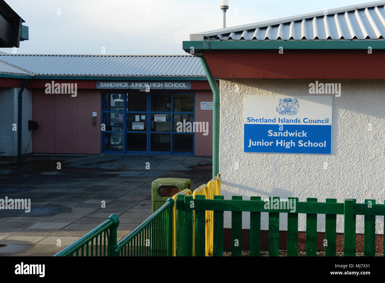 Sandwick Junior High School in Shetland Foto Stock