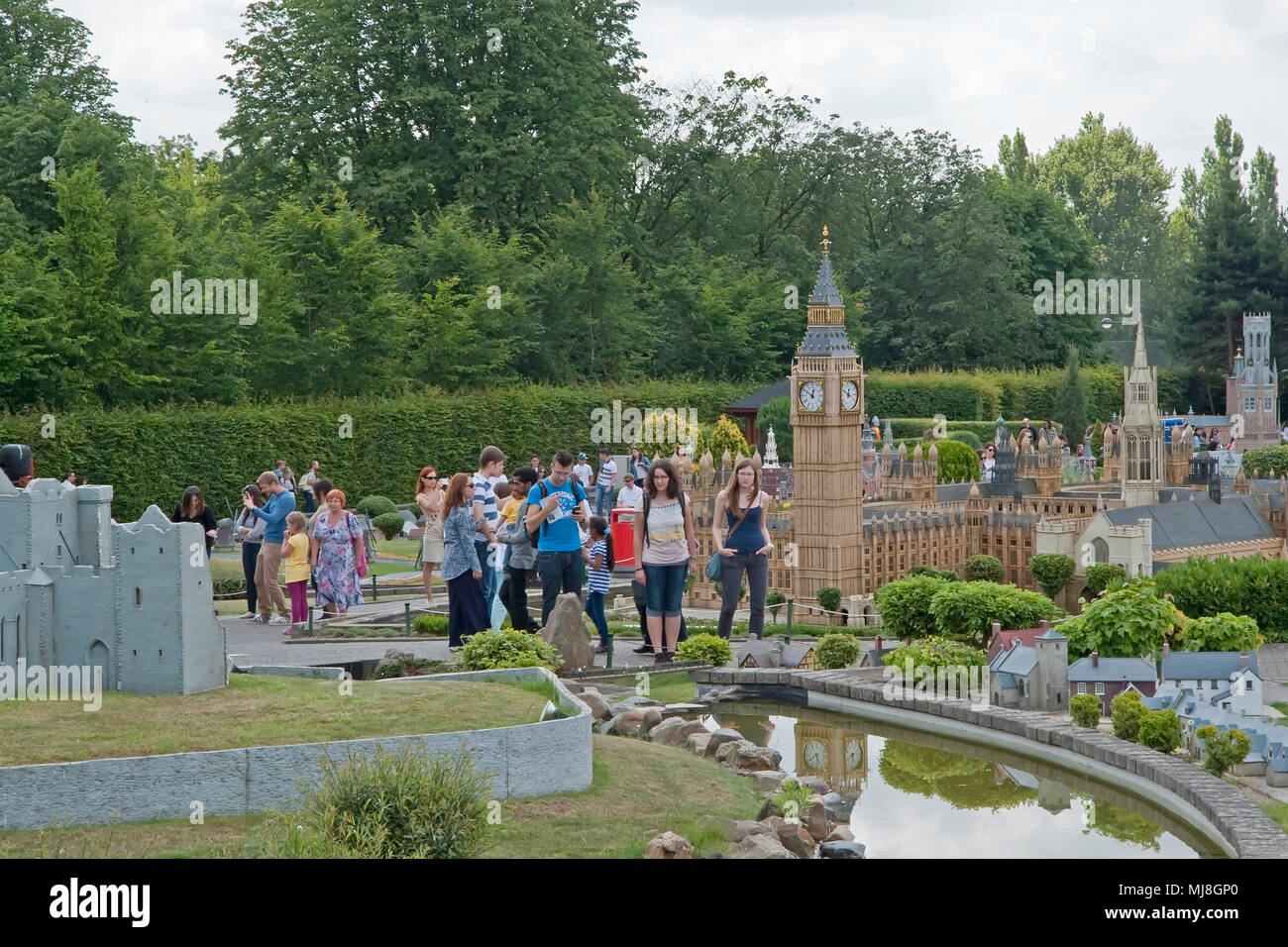 Europa in miniatura Heysel Park parco divertimenti, Bruxelles, Belgio Foto © Fabio Mazzarella/Sintesi/Alamy Stock Photo.Caption locale *** Foto Stock