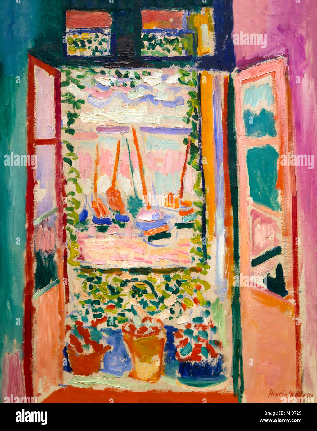 Aprire la finestra, Collioure, Henri Matisse, 1905, National Gallery of Art di Washington DC, USA, America del Nord Foto Stock