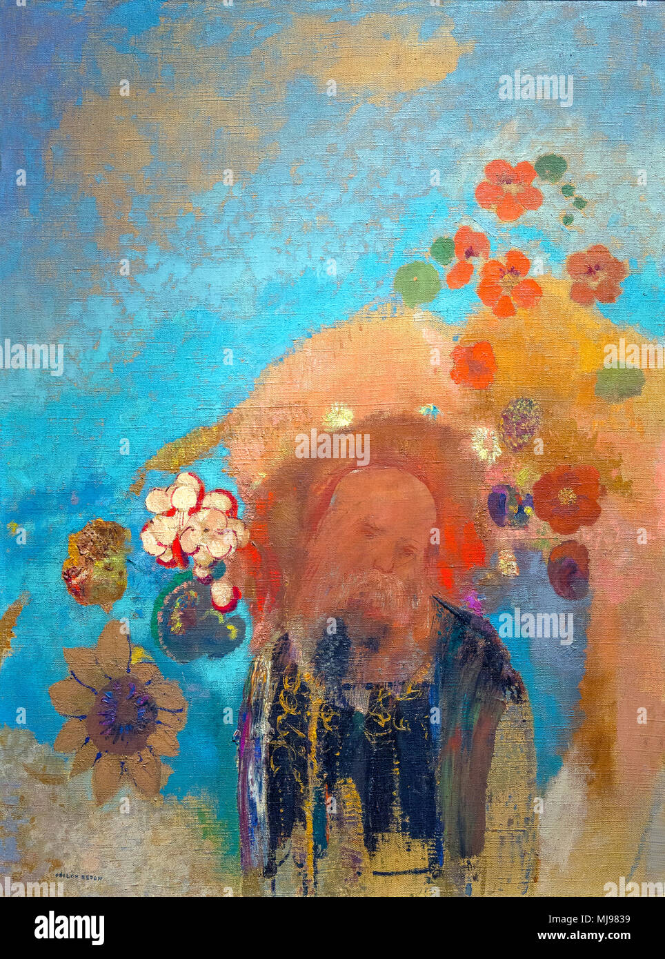 Un' Evocazione di Roussel, Odilon Redon, circa 1912, National Gallery of Art di Washington DC, USA, America del Nord Foto Stock