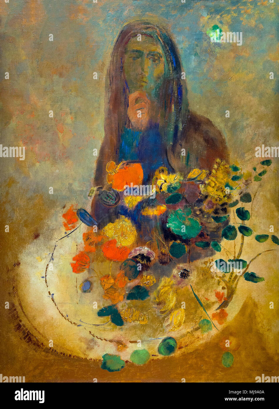 Mistero, Odilon Redon, circa 1910, Collezione Phillips, Washington DC, USA, America del Nord Foto Stock