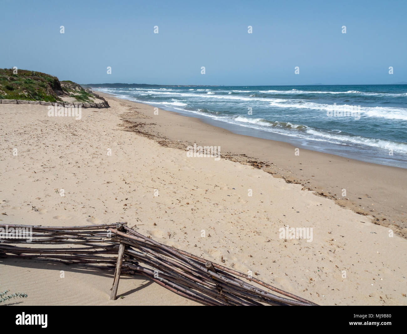 Spiagge sabbiose a nord dell'isola di Sardegna Foto Stock