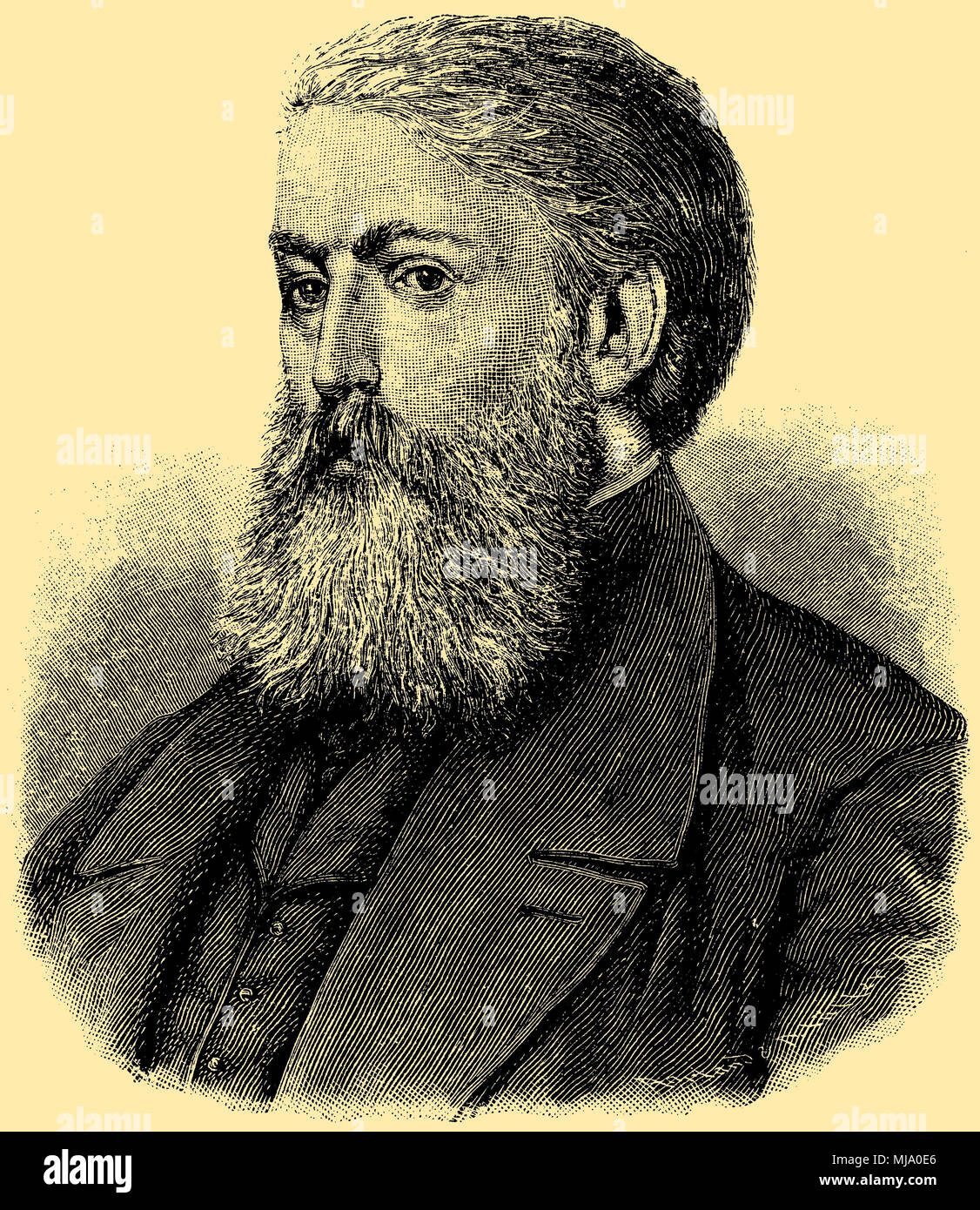 Karl Stieler (nato il 15 dicembre 1842 , morì il 12 aprile 1885 ), Foto Stock
