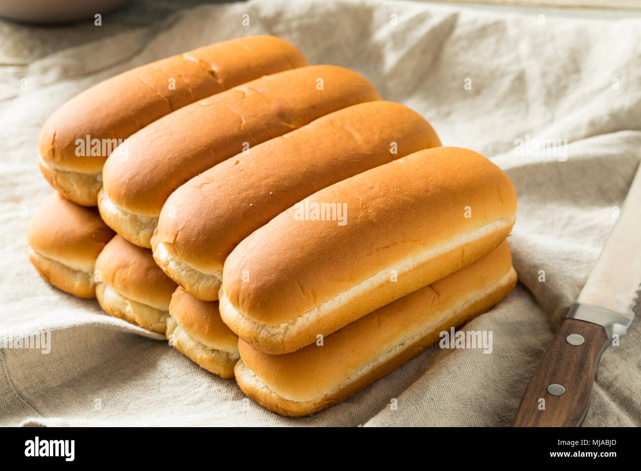 Grano intero Hot Dog panini pronti a mangiare Foto Stock