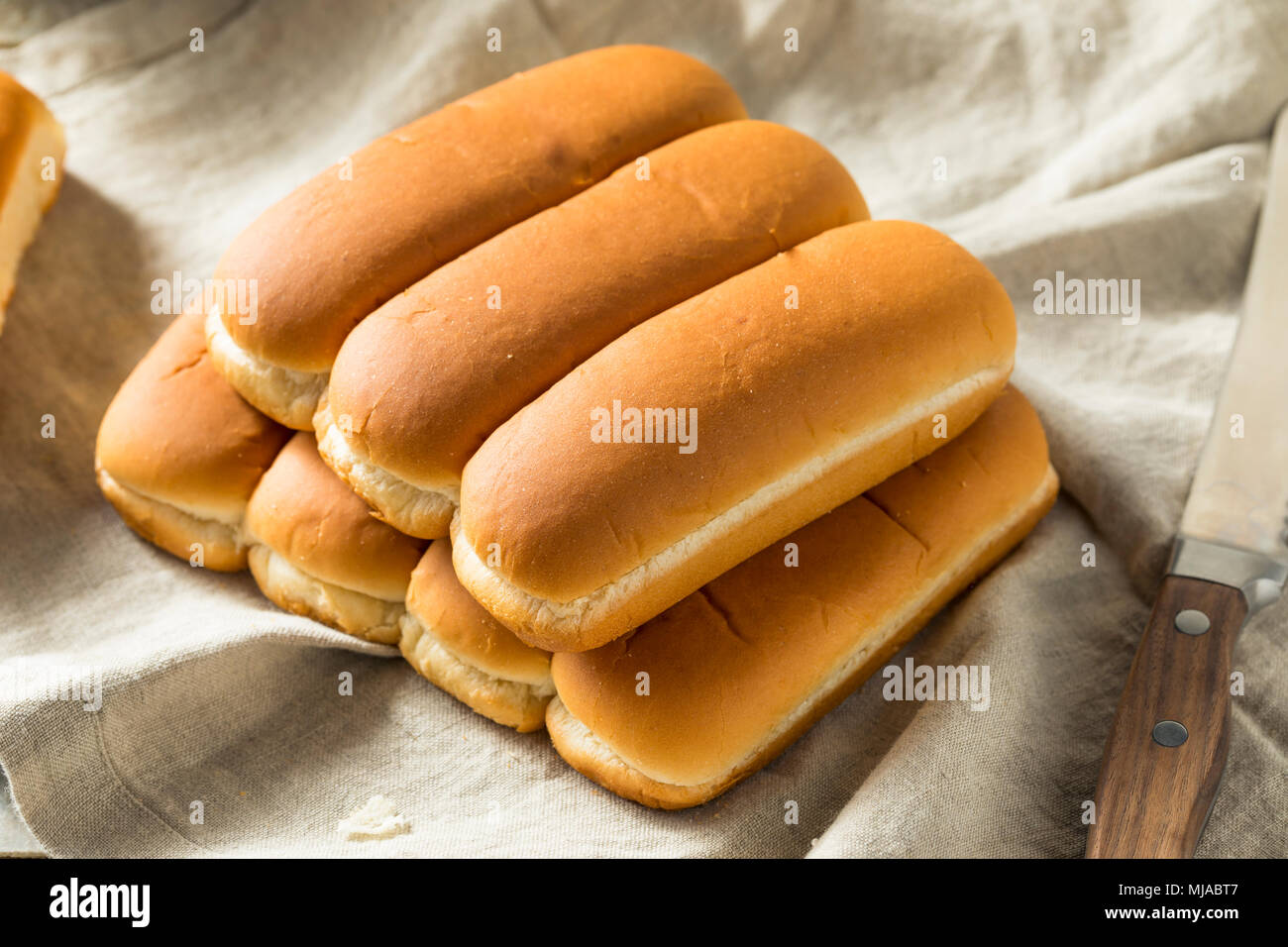 Grano intero Hot Dog panini pronti a mangiare Foto Stock