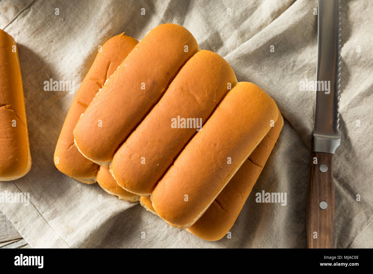 Grano intero Hot Dog panini pronti a mangiare Foto Stock