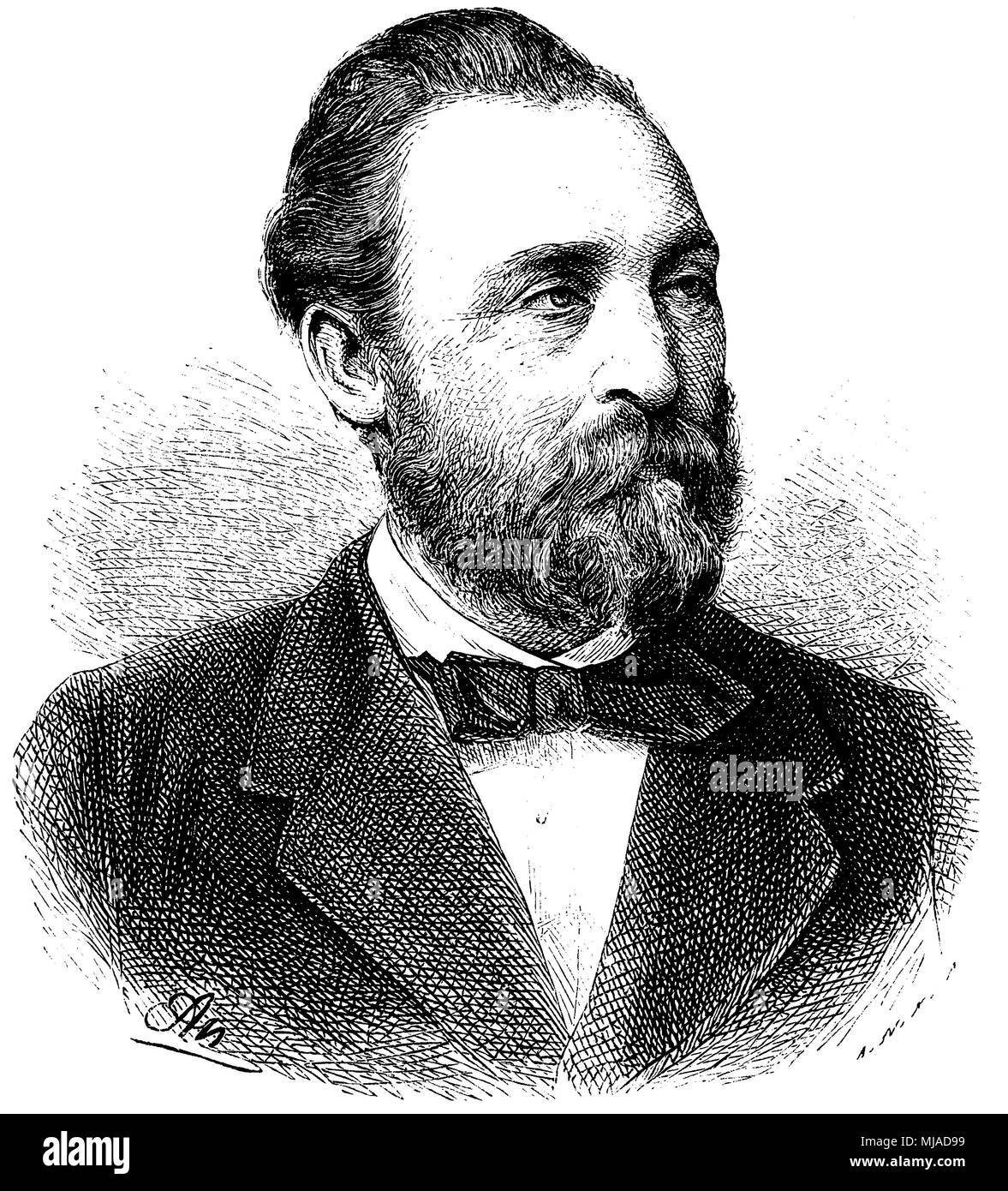 Heinrich von Stephan (nato il 7 gennaio 1831 ), Foto Stock