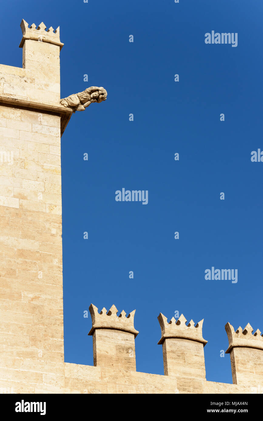 Vista esterna del La Lonja. Valencia. Spagna Foto Stock