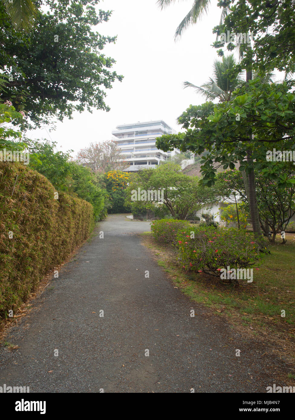 Un sentiero a Noumea Foto Stock