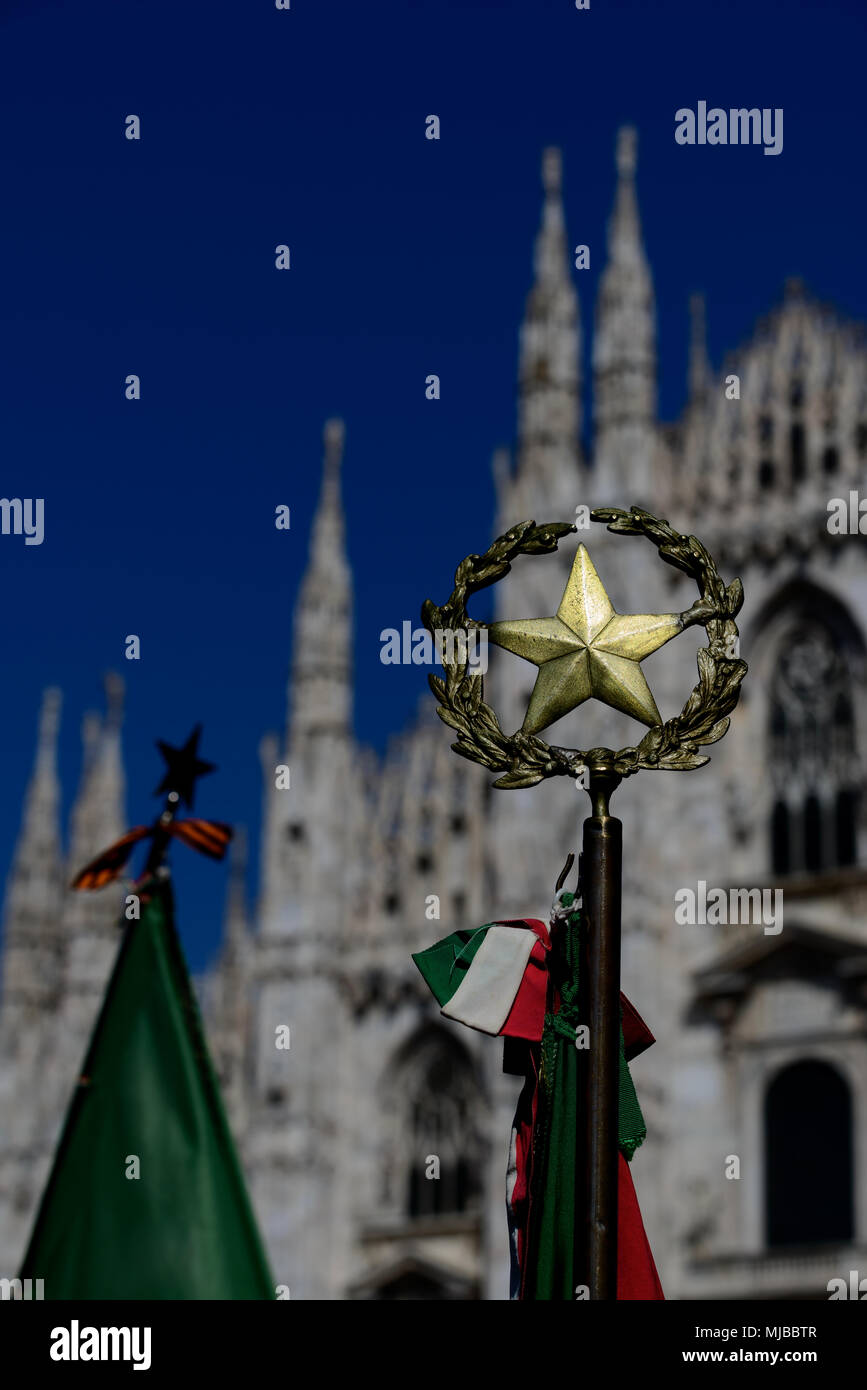 Milano 25 aprile commemorazione della Liberazione Foto Stock