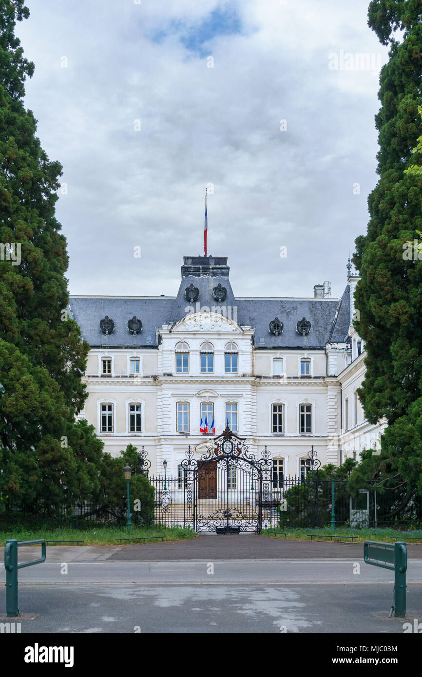 Palazzo della Prefettura del dipartimento dell'Alta Savoia, a Annecy. Foto Stock