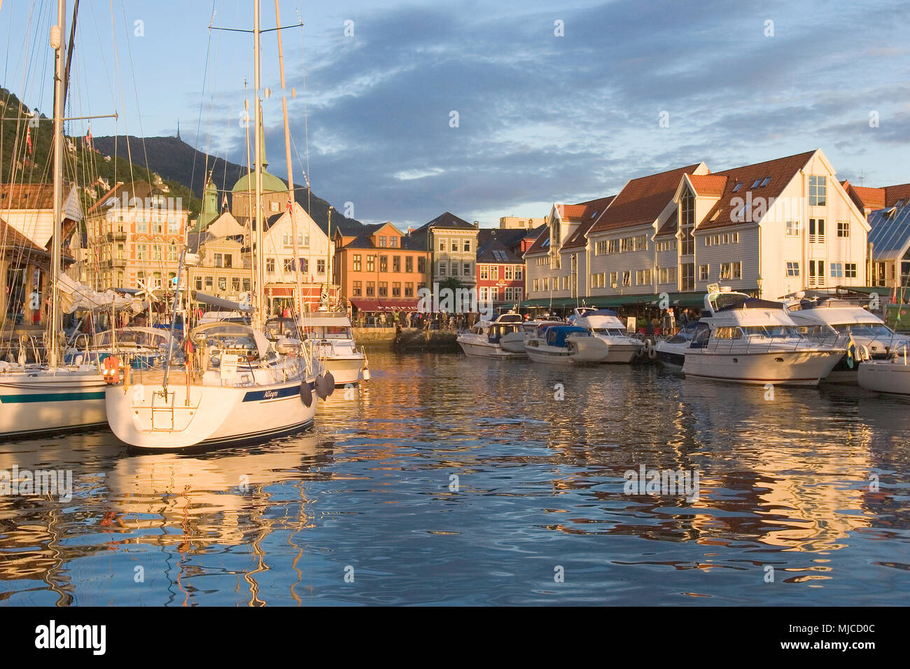 Bergen in Norwegen Foto Stock
