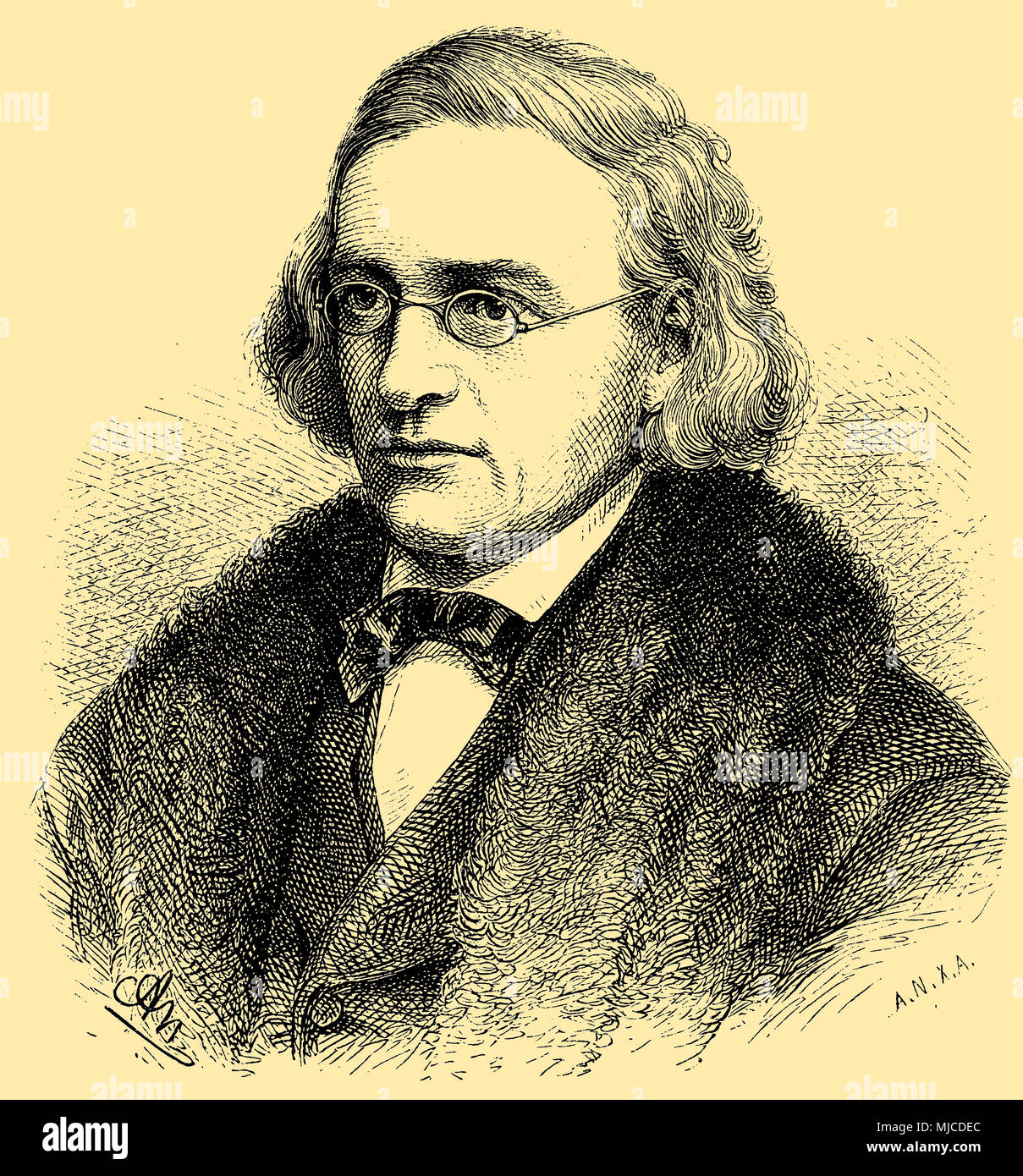 Theodor Mommsen (nato il 30 novembre 1817 ), Foto Stock