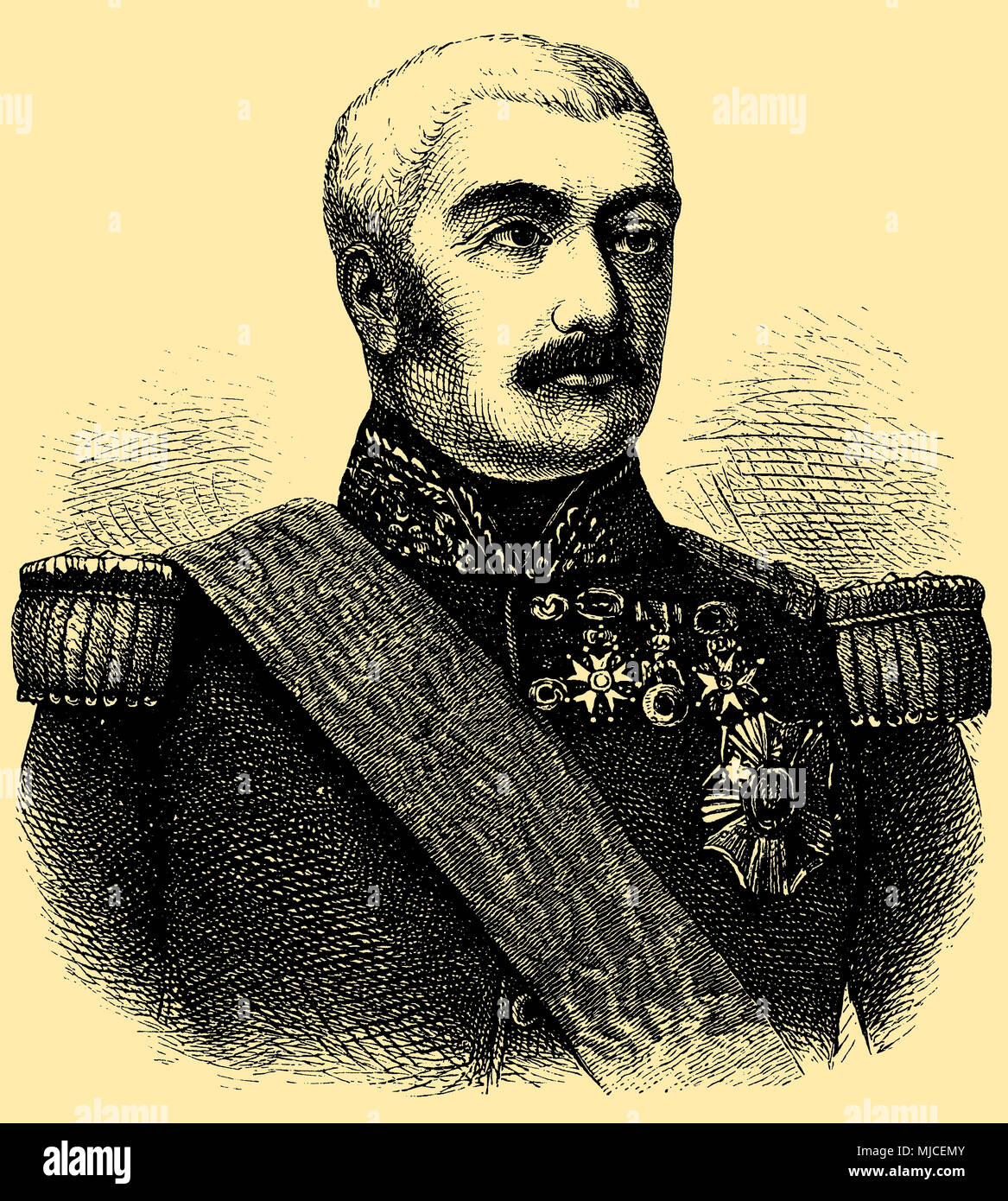 Aimable Jean Jacques Pelissier, duca di Malakoff (b. November 6, 1794, morì il 22 maggio, 1864), Foto Stock