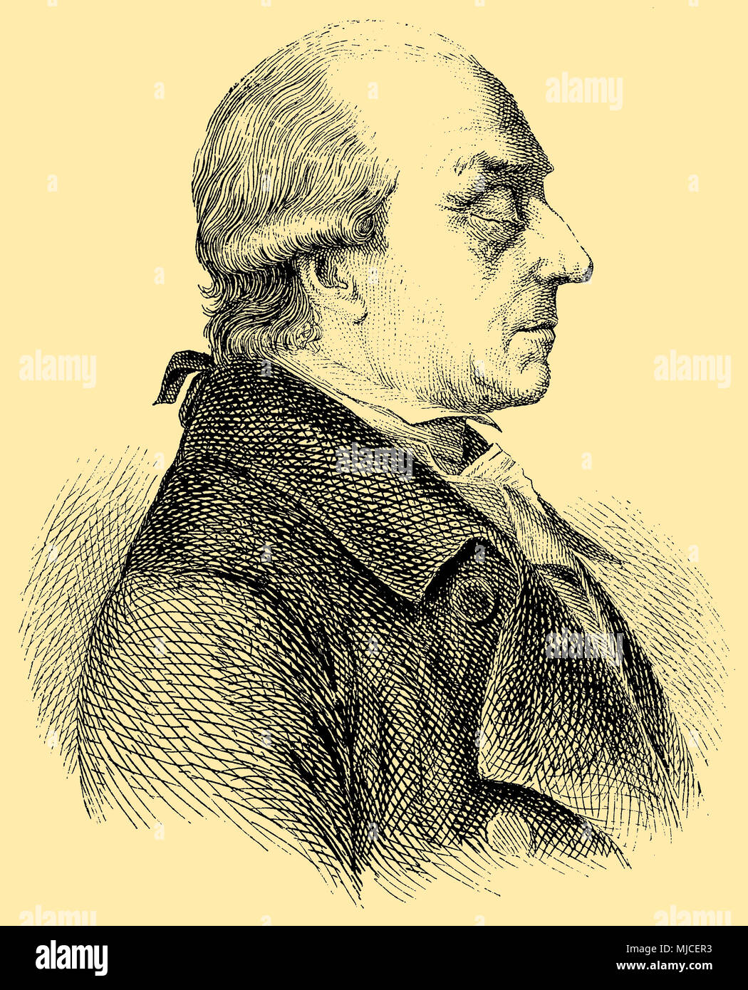 Gottlieb Konrad Pfeffel (nato il 28 giugno 1736, deceduto il 1 maggio, 1809), Foto Stock