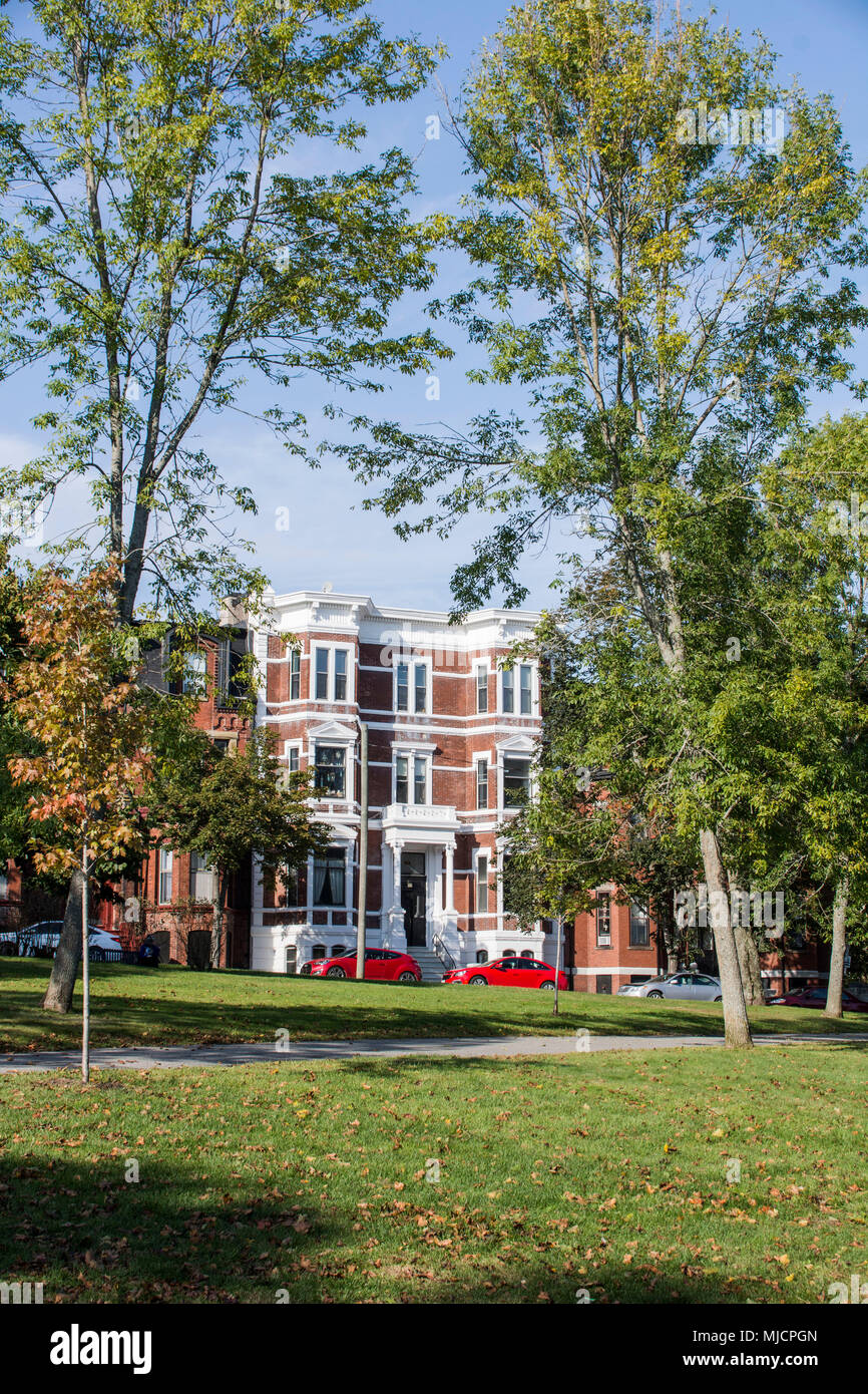 Caratteristico edificio in mattoni a San Giovanni in Canada Foto Stock