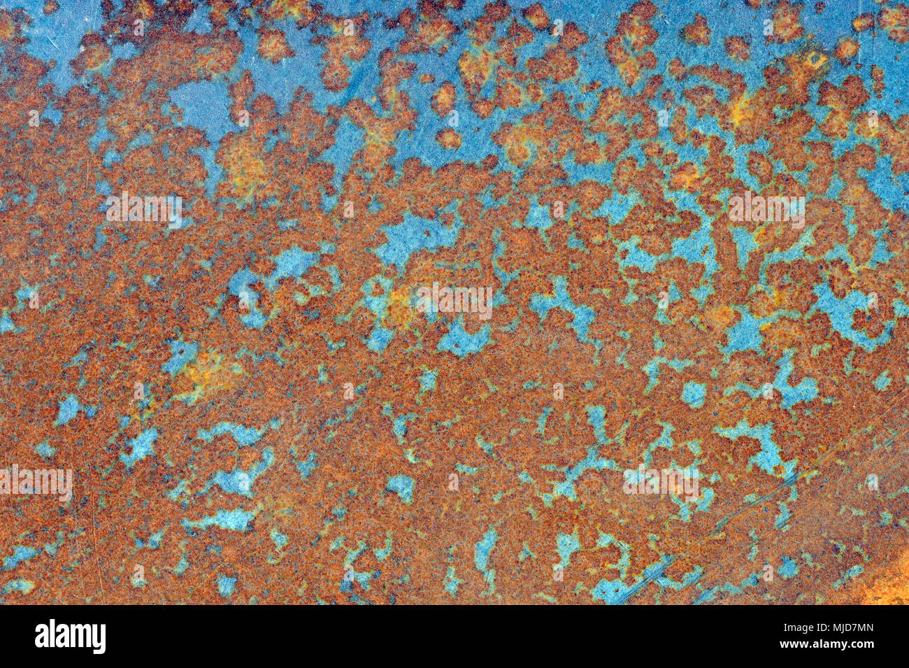 Texture in metallo con graffi e ruggine. Foto Stock